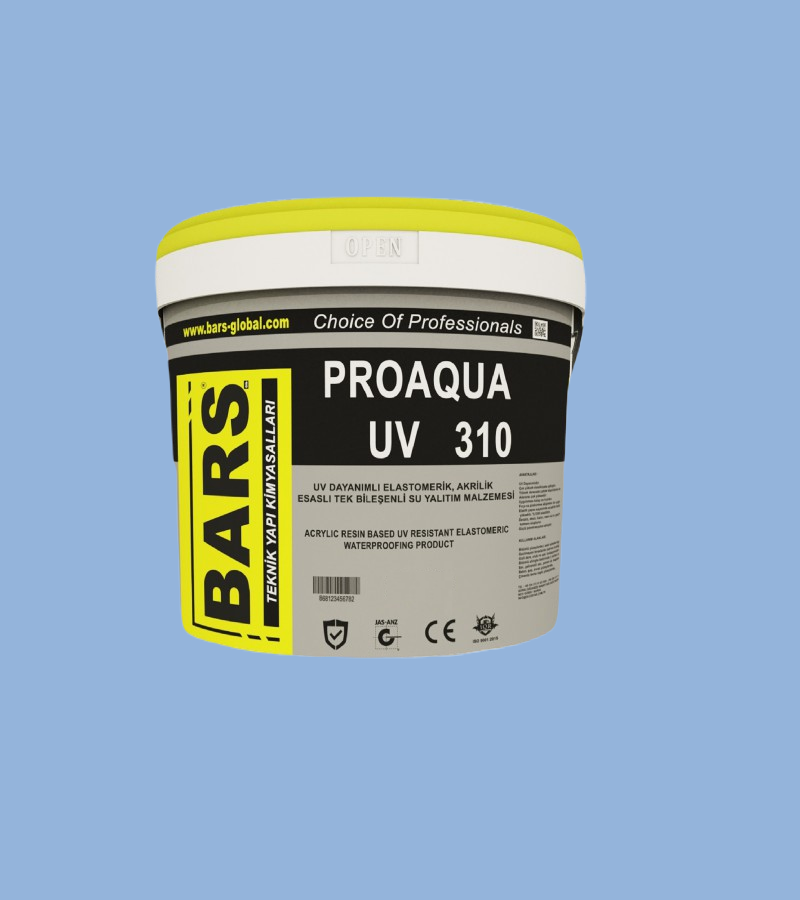 310 - BARS AKRİLİK REÇİNE ESASLI UV DAYANIMLI ELASTOMERİK SU YALITIM ÜRÜNÜ