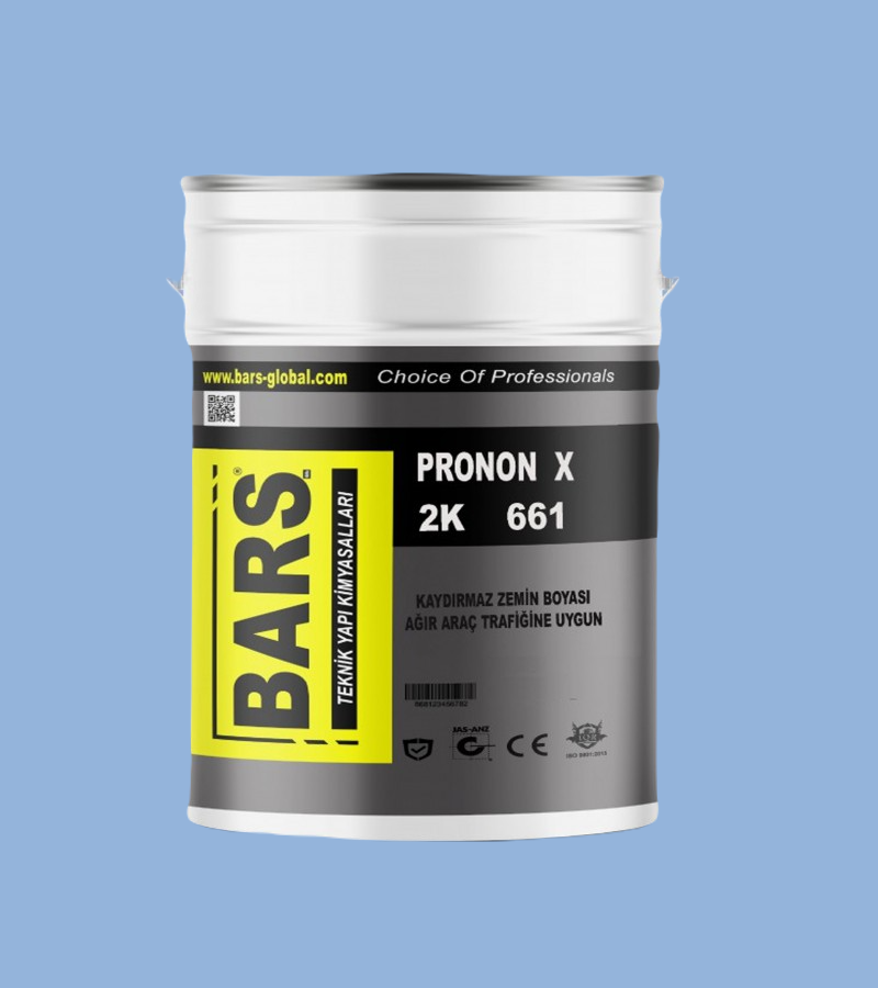 661 2K - BARS KAYDIRMAZ KALIN PÜRÜZLÜ ZEMİN KAPLAMASI- (Ağır Araç Trafiğine Uygun)