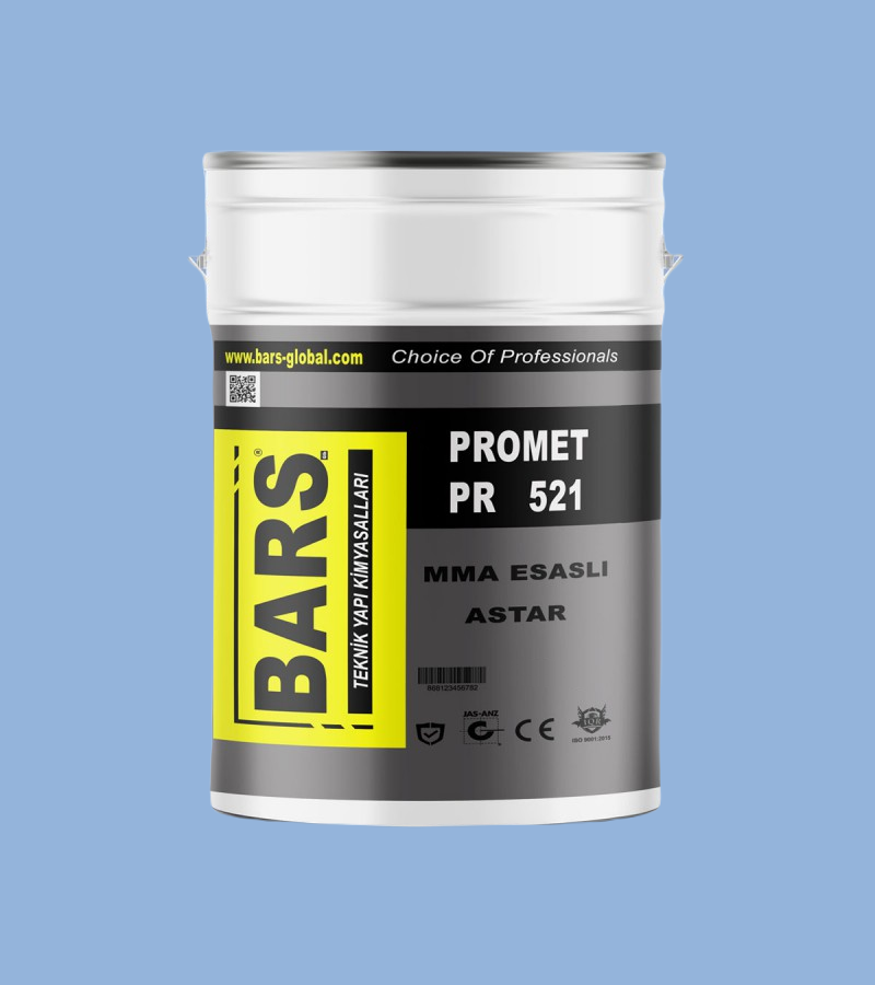 521 - BARS HİBRİT METAKRİLAT   ESASLI  ÜRÜNLER İÇİN ASTAR