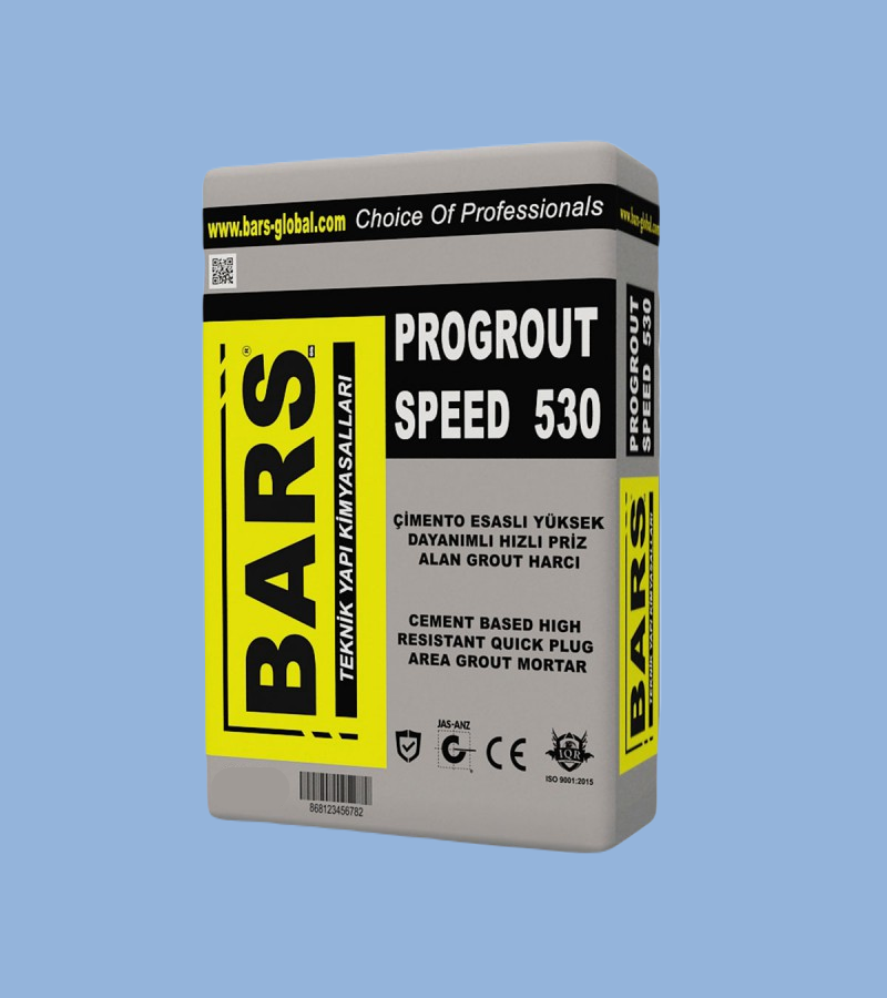 530 - BARS ÇİMENTO ESASLI  HIZLI KURUYAN TAMİR,DOLGU,SABİTLEME HARCI