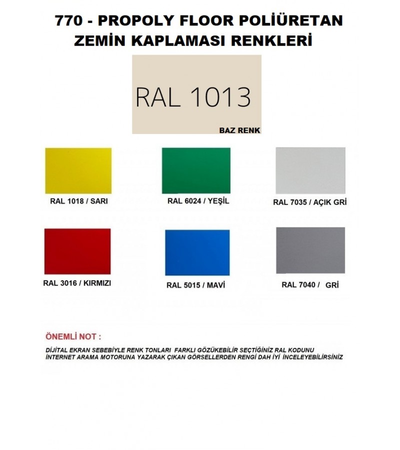 770 - POLİÜRETAN ZEMİN KAPLAMASI